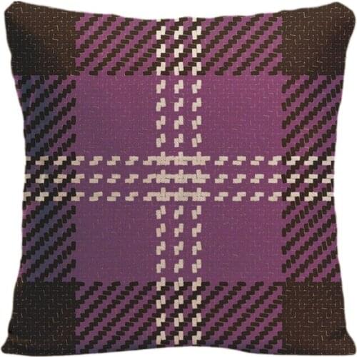 Cotton Linen Pillowcases Black Purple Weaving Sweater Throw Pillow Case Decorative Pillowcase Customize Gift By Lvsure