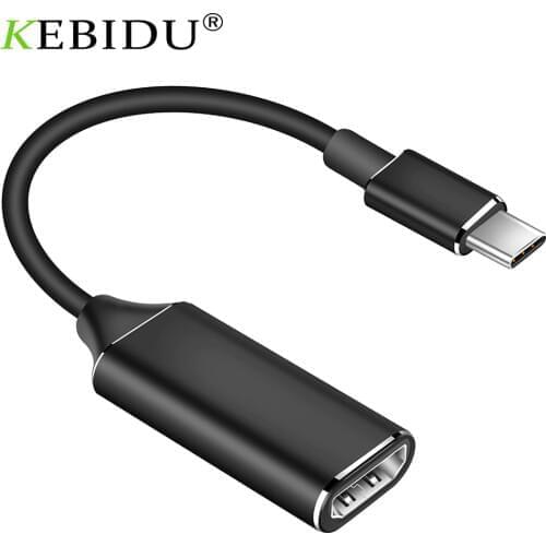 USB Type C To HDMI-compatible Cable Adapter 4k 30hz USB 3.1 To Adapter Male To Female Converter For PC Computer TV Display HP