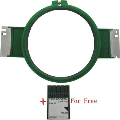 Popular GREEN Plastic Hoops Size 210mm Total Length 355mm TAJIMA Tubular Frame Embroidery Hoop For Embroidery machine