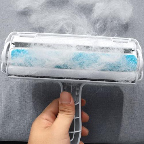 Dog Cat Comb Tool Pet Hair Roller Remover Dog Cat Fur Brush Base Home Furniture Sofa Clothes Convenient Cleaning Lint Brush