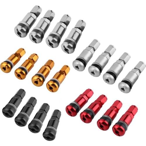 4Pcs Universal Metal Car Motorcycle Tubeless Wheel Tyre Valve Stem Caps Aluminum Alloy Tire Air Valve Stems Car Accessories