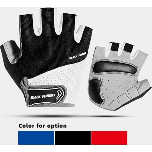 Half Finger Cycling Gloves Mountain Bike / Road Bike Gloves for Summer with Shock-Absorbing Pad Fitness Gloves for Men/ Women