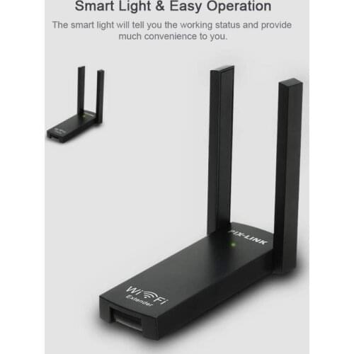 WiFi Router 300Mbps Dual Antennas Wireless WiFi Router USB Repeater Signal Extender Booster computer Accessories for smart phone