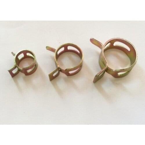 10Pcs 4-25mm for choose Fuel Spring Clip Vacuum Silicon Hose Clamp Autos Autos Spring Clip Fuel Oil Water Hose Pipe Tube Clamp