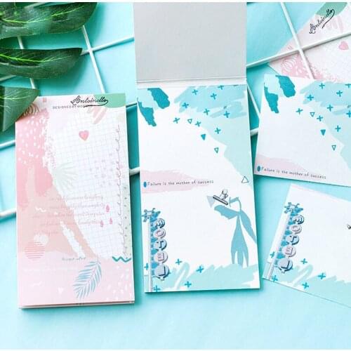 30 Pages /Pack Cactus Artistic Natural Scenery Memo Pads Sticky Notes Stick Label School Office Supply Student Stationery