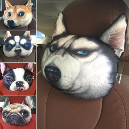 3D Car Headrest Car Headrest Cushions for Dogs and Cats Comfortable Cushion Head Pillow Bag Containing Activated Carbon