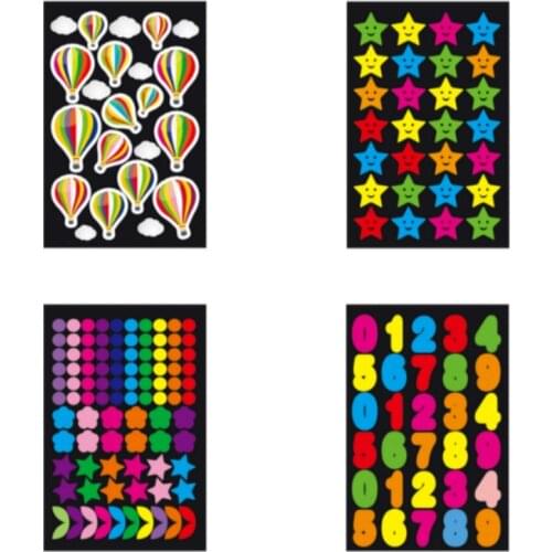 5 pcs Kids Cartoon Colorful Star Sticker Party Favors for Boy Girl Kids Party Supplies Birthday Party Favors Treat Bag Filler