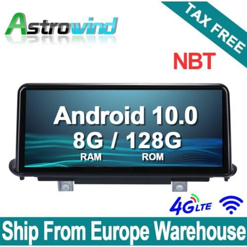 10.25 inch 4G RAM 64G ROM Android 10.0 System Car GPS Navigation Media Stereo Radio For BMW X5 F15 X6 2014- 2017 with NBT System