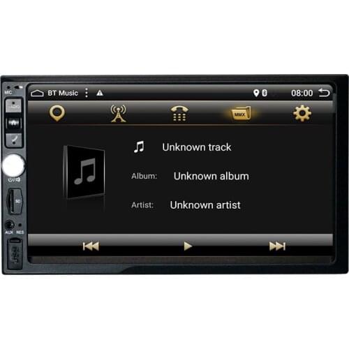 7" Android 10.0 Car Radio For Universal quad core Car Multimedia Player Blue Metal Audio 4 core Android 9.0 Stereo 2+32GB