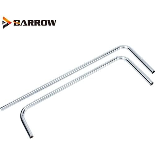 Barrow Silver Metal Hard Tube 14mm Outer Diameter Building 90 Degree Bend For Computer Water Build G1/4" ,TSWG-14/TDWG-14
