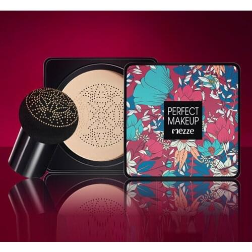 BB Air Cushion Foundation Mushroom Head CC Cream Concealer Whitening Makeup Cosmetic Waterproof Natural Brighten Face Base Tone