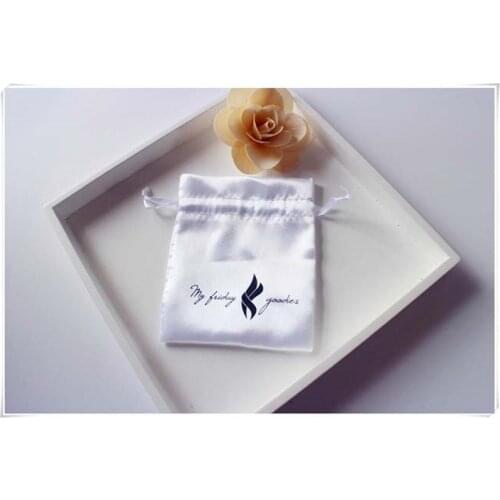Costumizes logo satin bag Jewellry Package satin Pouch satin gift bag drawing bag