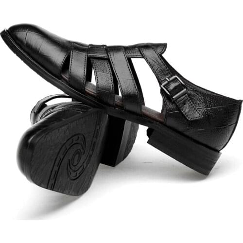 Cuire cuir man masculina para herren sandals-men verano uomo mens safety beach en masculino 2020 homme men sandalle mens playa