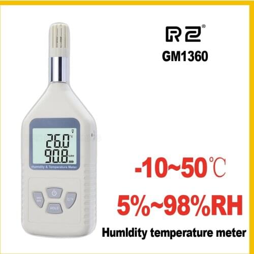 RZ GM1360 Humidity Temperature meter Measure Range -10~50C