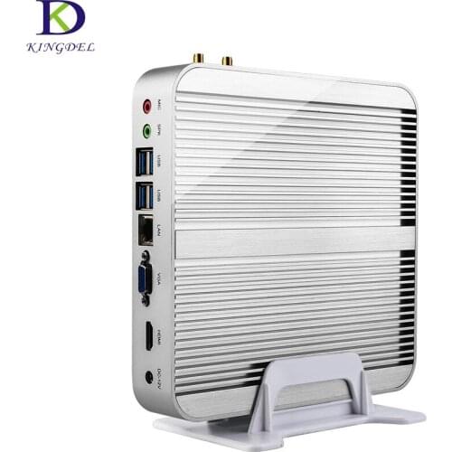 Kingdel Intel 5th Gen Core i7 5550U Broadwell 14nm Fanless Desktop Mini PC Intl HD6000 Graphics VGA 4KHTPC WIFI Windows10 Nettop