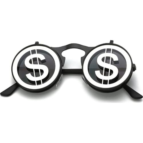 Classic Steampunk Flip Up Sunglasses Women Men Wheel Rim Round Colorful Steam Punk Mirror Sun Glasses Men Women