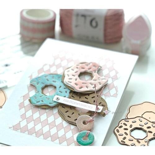 New Enjoy letter cupcake donut metal Cutting Dies Stencils DIY Scrapbooking Paper/photo Cards Embossing Dies