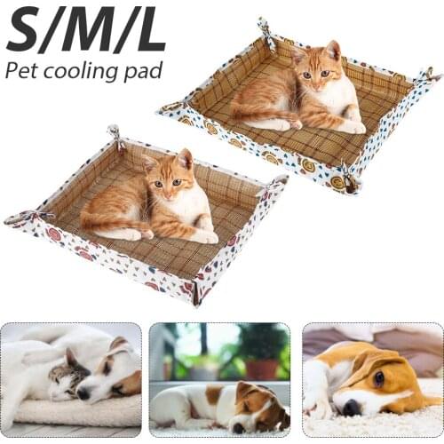 Cooling Mat Sleeping Pad Pet Cool Bed Non Stick Cats Litter Kennel Mat Washable Puppy Nesting Mattress Cushion for Small Dog Cat