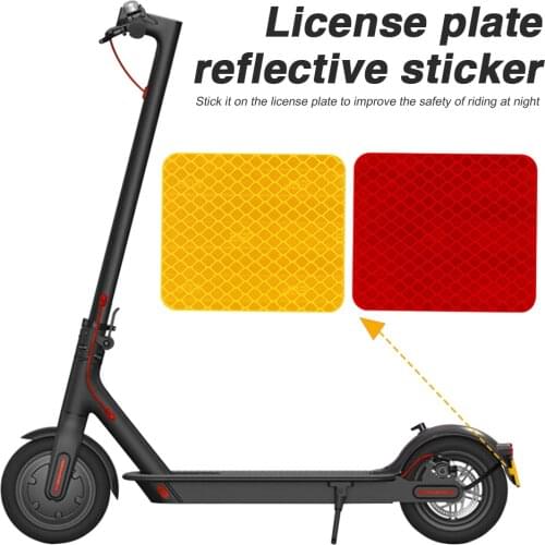 Rear Fender Reflective Warning Sticker for Xiaomi Mi Electric Scooter Pro 2 Rear Mudguard Sticker Scooter Accessories