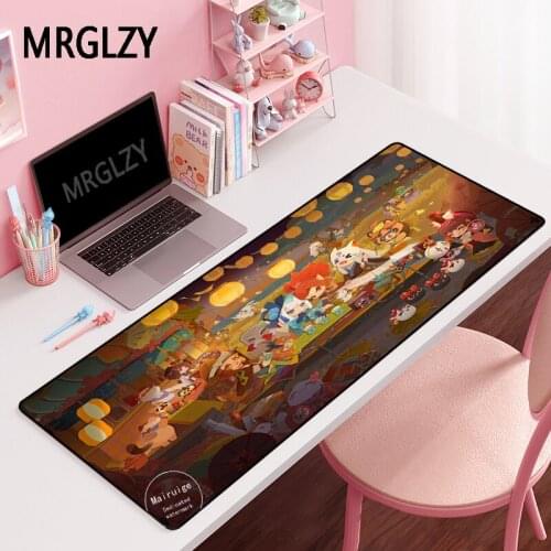 MRGLZY Personalise Multi-size Gamer Anime Cute Mouse Pad XXL Large MousePads Carpet Laptop Gaming Accessories Desk Mat for LOL