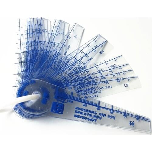 Taiwan) 0.02-1.0mm 0.02-2mm 0.01-1.5mm 16pcs 20pcs Thickness Plastic Plug Feeler Gauge Gap Filler Measuring Tool with PVC Sheet