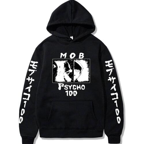 Japanese Anime Mob Psycho 100 Hoodies Men Women Long Sleeve Fashion Designer Streetwear Anime Manga Hoodies Clothes