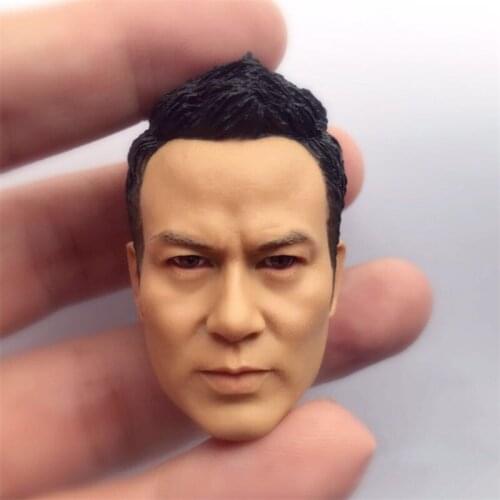 In Stock For Sale 1/6th Hong Kong Star Ren Dahua Male Head Sculpture For Usual 12inch Doll Action Figure