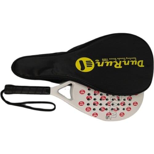 Dunrun Top Ranking Beach Tennis Rackets Carbon Fiber Racket Padel with Bag for Adult Professional Exercise