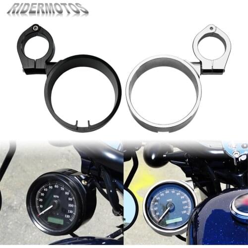 Motorcycle 39mm Side Mount Speedometer Ring Relocation Bracket Clamp For Harley Sportster XL883 1993-2015 Dyna FatBob FXDF 93-05