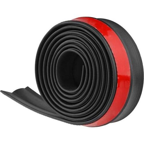 2.5M Rubber Car Body Trim Spoiler Protector Strip Car Front Bumper Lip Skirt Splitter Car Accessories
