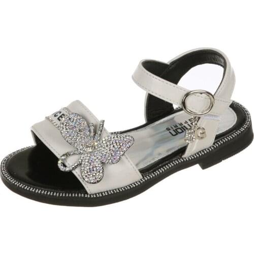 2020 Flower Summer New Girls Baby Sandals Soft Bottom Non-Slip 1-6 Years Children Bowknot Student Shoes Princess Shoes