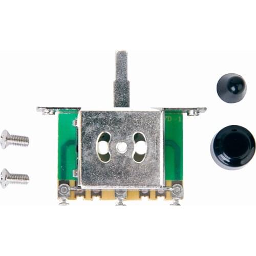 3 Way Blade Switch w/ 2 Black Knobs 2 Screws For Fender Electric Guitar Accessories