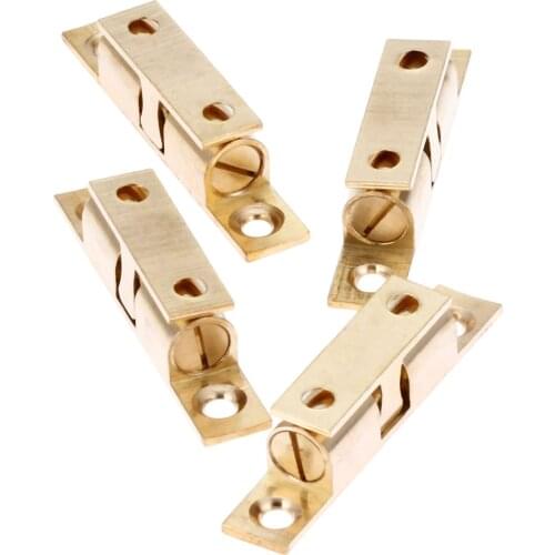 4Pcs Metal Dual Balls Latch Clip Lock Touch Roller Cupboard Drawer Cabinet Door Latch Catches Touch Bead Furniture Hardware 60mm