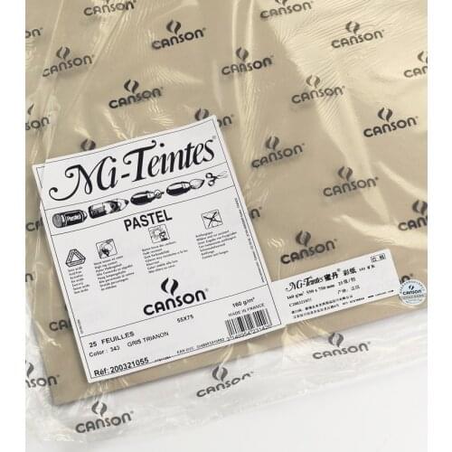 6Pcs France Canson Soft Pastel Paper 2K Mi-Teintes Sketch Color Drawing Painting Papers Oil Pastel Chalk Crayon Paper Sandless