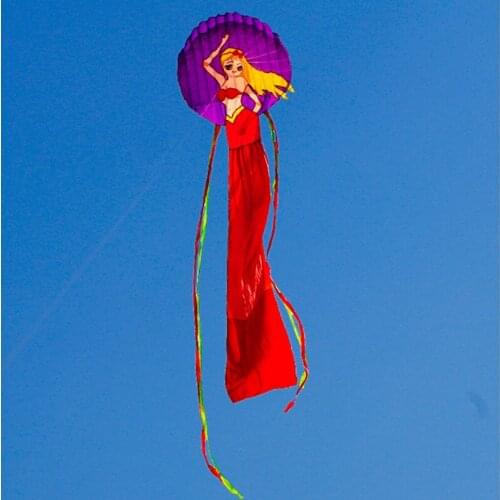 8m Outdoor Sports Fun Flying Tool Free Shipping Kids Toys Miss Bikini Soft Kite Automatic Inflatable Kite Adult Kite