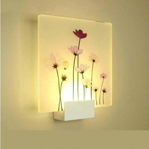 Acrylic Art Led Wall Lamp Decorative Lighting Fixtures Modern Industrial Style led Wall Lights For Home