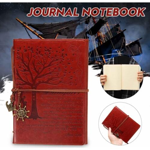 21x15cm Retro Engraved Leather Journal Notebook Diary to My Daughter Traveler Writing Notebook Stationery School Office Supplies