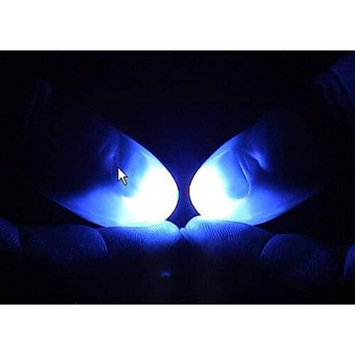 Two LED rings light up magic finger flash close up finger magic light up finger cover novelty toy magic toy magic finger light