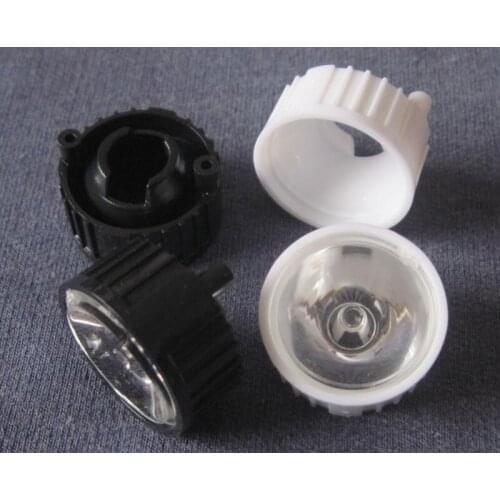 #CFIV-20 Led Lens Sets, Lens Diameter: 20mm, With Holder Size: 22X14mm, Holder With feets, 10 degree, Clean Surface