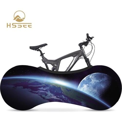 HSSEE 700C 26"-28" stretch bicycle dust cover environmental protection paint non-fading elastic fabric indoor road bicycle cover