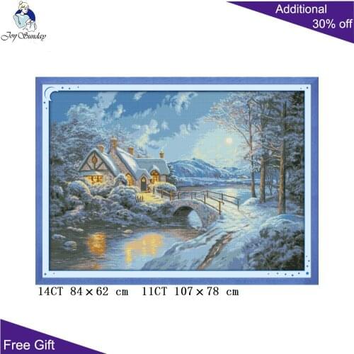 Joy Sunday Homeland Cross Stitch FA026 Homeland 14CT 11CT Counted and Stamped Homeland Needlework Joy Sunday Cross Stitch Kits