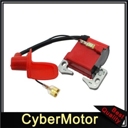 Red Racing Ignition Coil For 2 Stroke 47cc 49cc Engine Mini Moto Quad ATV Pocket Dirt Bike Minimoto