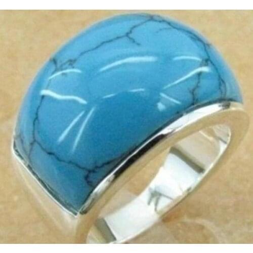 Jewellery pretty turquoises mens ring Ring Size,8,9,10,11,12