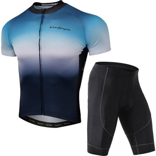 New short sleeve cycling suit dropshipping OEM men bicyle wear wholesale summer bike and sportswear set