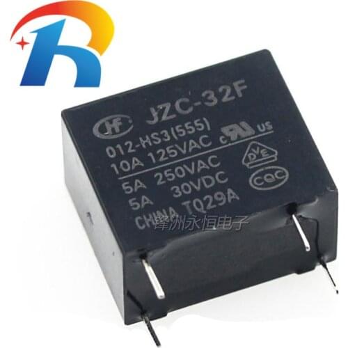 10PCS Original Hongfa Relay JZC HF 32F-G-005 012 024-HS3 HS 4PIN 5A 10A HF-32F-005-HS JZC32F-G-012-HS3 HF-32F-024-HS3(555)