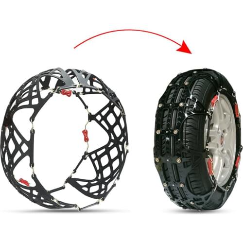 Rupse Tire Chain of Car ,SUV Emergency Mud Snow Tire Anti-Skid Security Chains Set of 2