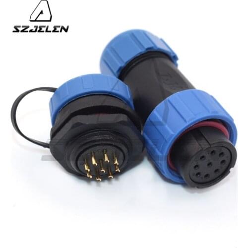 SP2110/SY2112, Waterproof male and female electrical connector, automotive waterproof electrical connectors 9pin plug and socket