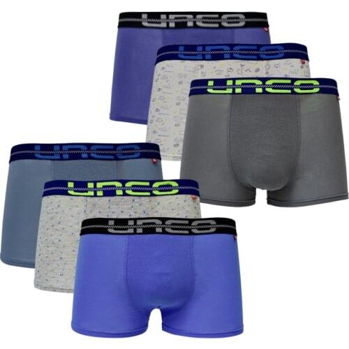 UNCO underpants cotton underwear for boys 2-16 years, Boxer shorts kids 6 Pack