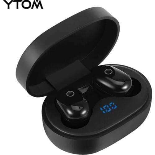 YTOM TYPE C TWS Mini Ture 5.0 Touch Bluetooth Earphones HD Stereo Wireless Headphones,Noise Cancelling Gaming Headset PK GT1