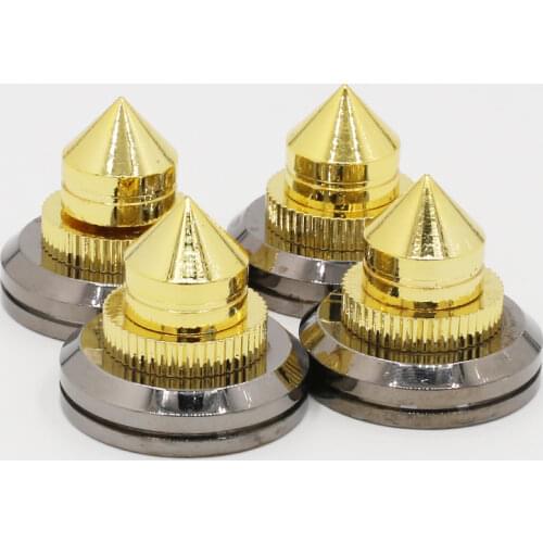 4 Sets speakers Stand Feet Foot Pad loudspeaker box Spikes Cone Floor Foot Nail